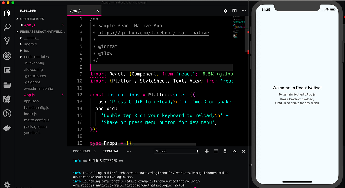 running demo in react