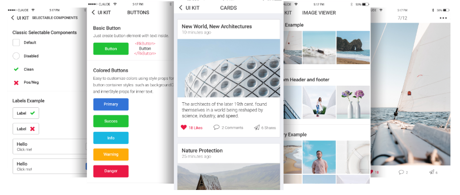 free react native ui kit