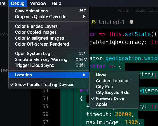 using watch location