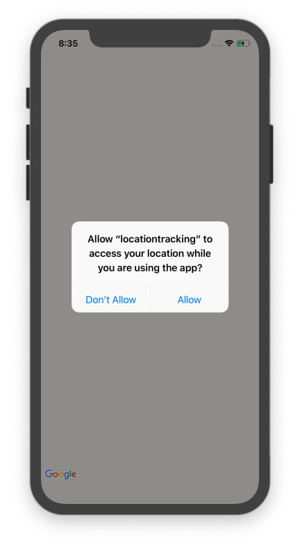 allow location prompt