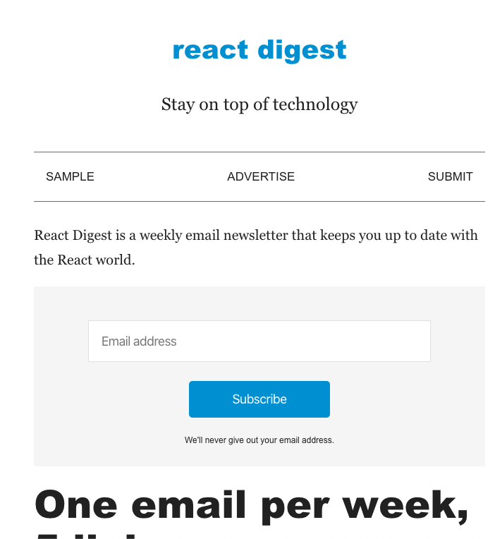 react digest