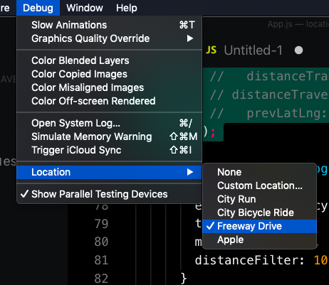 using watch location