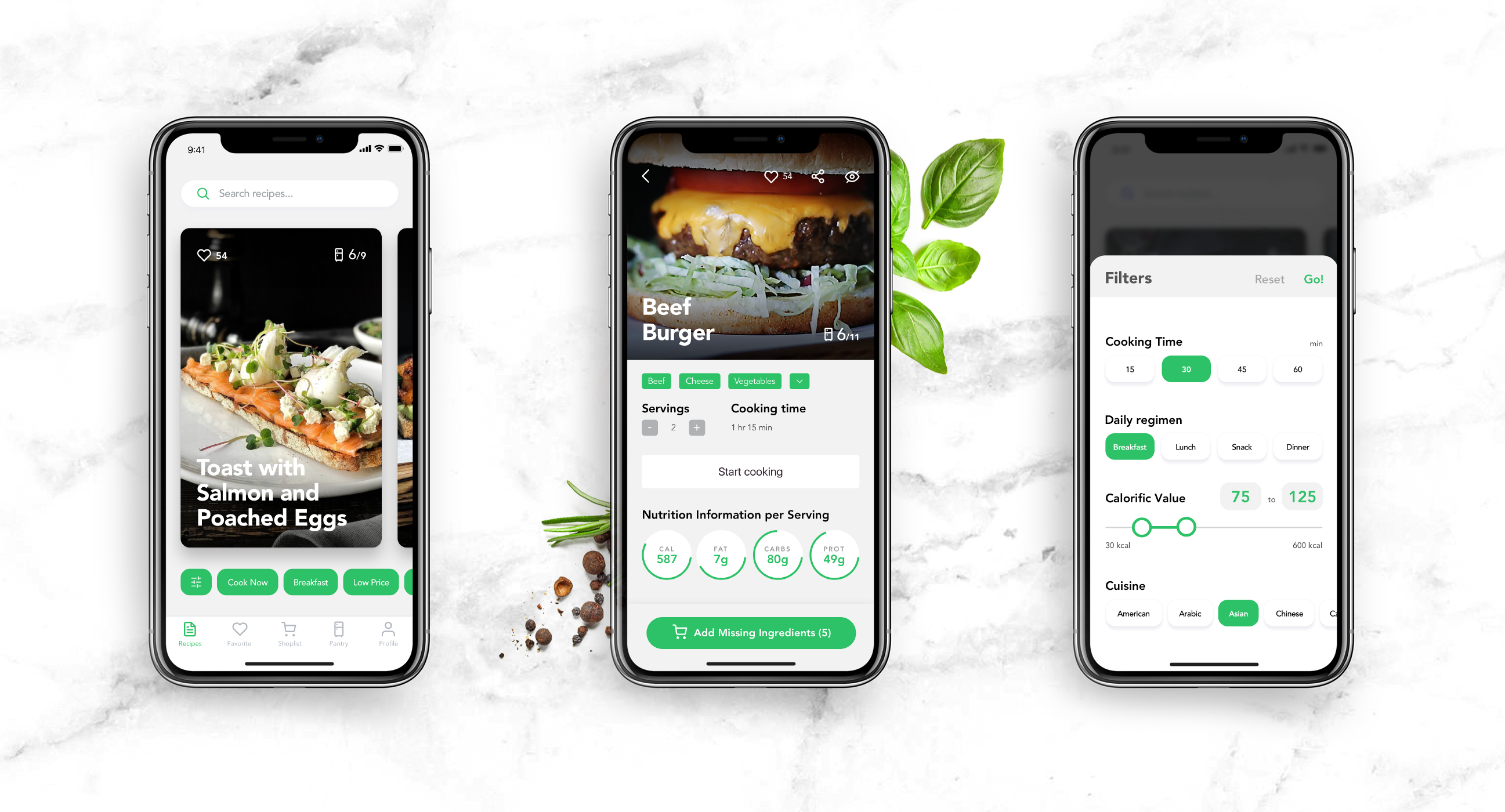 Recipes app