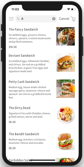 food-restaurant-app-template-ios-search-screen
