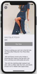 react native ecommerce shopping app template single product details screen