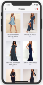 react native ecommerce shopping product items screen