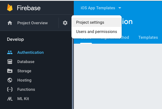firebase firestore project settings tutorial react native