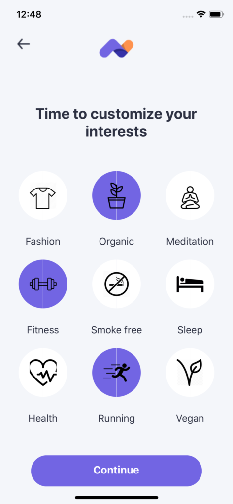 fitness app templates