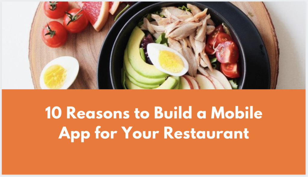 build restaurant mobile app