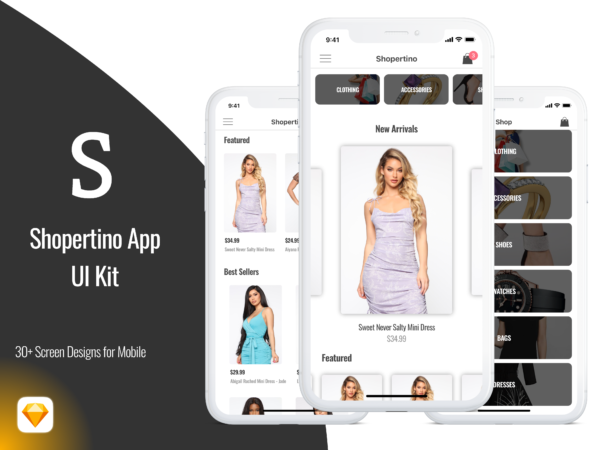 E Commerce Ui Kit In Sketch Free Download Instamobile Design